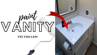 Paint over your vanity top