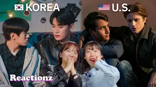 Korean Girls Watching Gay Couples In Korea VS America Series | 𝙊𝙎𝙎𝘾