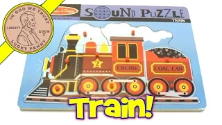 Melissa & Doug Train Sounds Wood Puzzle #729