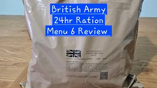 British Army Combat 24HRS Ration Pack Menu 6 | MRE  Taste Testing