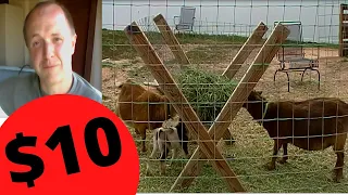 HAY FEEDER FOR GOATS || EASY, SIMPLE AND CHEAP!!!!