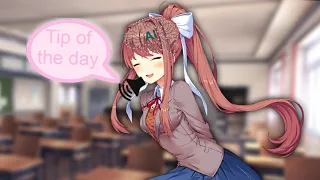 (AI Voice) Monika's Writing tip of the Day! (DDLC Animation)