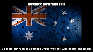 [National Anthem of Australia] Advance Australia Fair - FULL VERSION (Nightcore + Lyrics)
