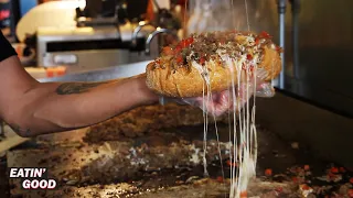 Amazing West Coast Cheesesteaks. Calozzi's Cheesesteak is the Best in the West | ASMR Cooking