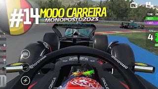 MONOPOSTO 23 - MODO CARREIRA - GP DA BÉLGICA 25% - REMANDO CONTRA A MARÉ! - EP. 14