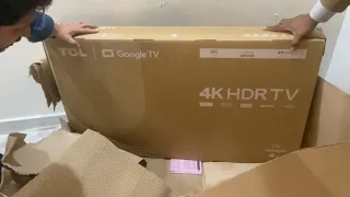 Unboxing TCL 43" 4K, HDR Global Top 1 Google TV. Ultimate Experience! #TCL #Unboxing #4KTV #tcl