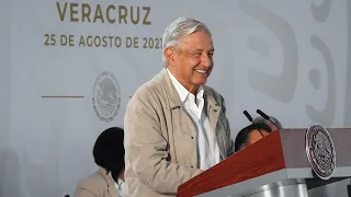 Atención sin límites a Veracruz tras afectaciones por huracán Grace. Conferencia presidente AMLO