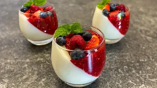 Raspberry Panna Cotta