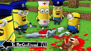 WHAT HAPPENED TO TOM and JERRY INVESTIGATION in MINECRAFT ! Scary Minion vs Minions - Coffin Meme