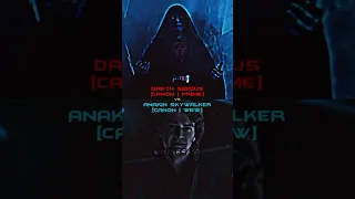 Darth Sidious [CANON | PRIME] vs Anakin Skywalker [CANON | WBW]