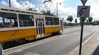 Tram passing by Citadella Budapest... Holiday in Hungary