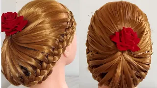 Very easy hairstyles for bridesmaid | tricky hairstyle |short hairstyles | ladies hairstyle but easy