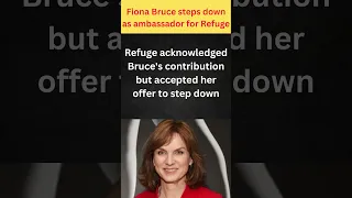 Fiona Bruce STEPS DOWN as ambassador for Refuge #shorts  #news