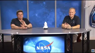 SpaceX Demo-2 crew talks re-entry and sat phone calls post-splashdown