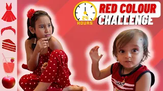 Red Color Challenge for 24 hrs  | #LearnWithPari