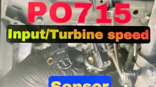 Easy  to Fix Code P0715 = Input/Turbine Speed Sensor