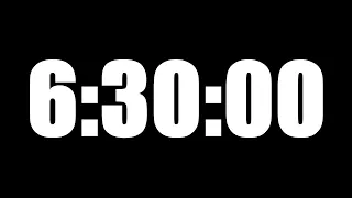 6 HOUR 30 MINUTE TIMER • 390 MINUTE COUNTDOWN TIMER ⏰ LOUD ALARM ⏰