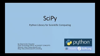 Python Scientific Programming - SciPy Basic Interpolation