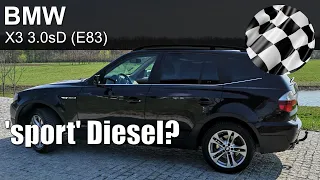 BMW X3 3.0 sD (E83) acceleration 0-100 kmh & 60 mph
