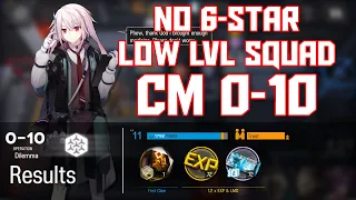 【明日方舟/Arknights】[0-10 Challenge Mode] - Low Lvl-Rarity Squad - Arknights Strategy