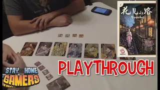 Hanamikoji Game Playthrough (2 Games Back to Back)