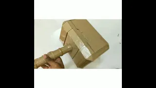 How To Make Thor's Hammer From Cardboard