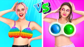 Smart vs Popular Girl | Pop It Girls by FUN2U