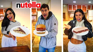 QUEM FIZER A MELHOR COMIDA DE NUTELLA GANHA 5000R$!! [ REZENDE EVIL ]