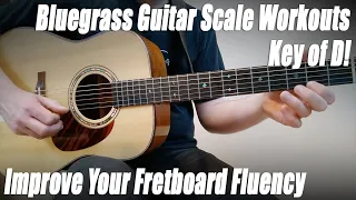 This Will Help You Achieve 100% Fretboard Fluency | D Major Bluegrass Guitar Workouts