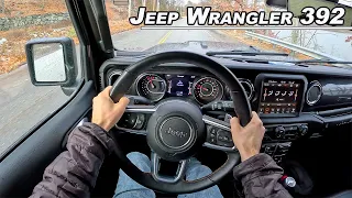 Jeep Wrangler 392 Rubicon - 470hp V8 Monster Rain Drive (POV Binaural Audio)