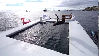 Fall head over heels in love with FunAir inflatable yacht toys.