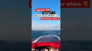 Supercharged Cigarette 42X Speedboat Cruising on the French Riviera 🇫🇷 #shorts