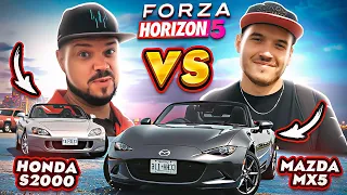 Honda S2000 vs Mazda MX5 - БИТВА ЛЕГЕНДАРНЫХ РОДСТЕРОВ Forza Horizon 5