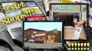 I Went to 2 REAL Art shops in Portland, ME! See what I Bought!