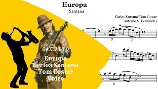 Europa Santana - Sheet Music sax alto 🎷voice🎷