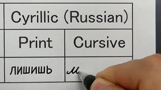 Cyrillic (Russian) cursive is very difficult to read