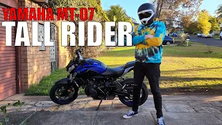 2021 Yamaha MT-07 Tall Rider || What It's Like For A Tall Rider