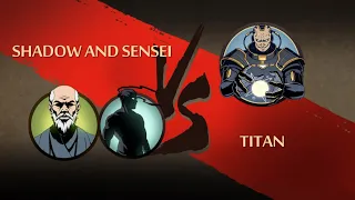 Shadow fight2 Shadow and Sensei Vs Titan
