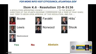 #Atlanta City Council Committee on Council Meeting: February 7, 2022 #atlpol