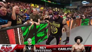 RAW 27/5/24 FULL MATCH - Rey Mysterio vs Carlitos