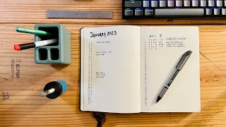 Minimalist Bullet Journal Setup for 2023 [Plan with Me]