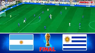 ARGENTINA vs URUGUAY - FIFA WORLD CUP FINAL | FIFA 23 FULL MATCH | PC GAMEPLAY 4K