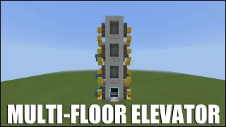 How To Build a Multi Floor Elevator in Minecraft Bedrock!