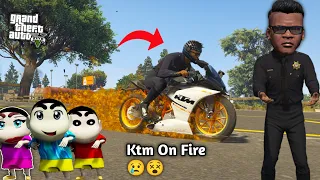 GTA 5: Franklin KTM Fight with Ben10 Bike 😰Shinchan crying 😭 Franklin playing 😯Ps Gamester