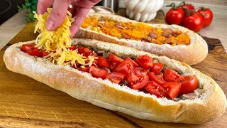 ✅ A new way to prepare a baguette with filling! My grandmother's recipe from America!