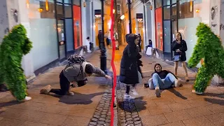 Two Girls Fall On Floor badly| Hilarious Reactions|Bushman Prank