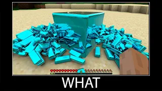 Minecraft wait what meme part 196 realistic Diamond ingot