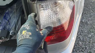 BMW X3 rear light removal  .