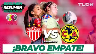 Resumen y goles | Necaxa vs América | Liga Mx Femenil - CL2024 J2 | TUDN