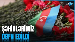 Təxribat nəticəsində şəhid olan hərbçilərimiz dəfn edildi